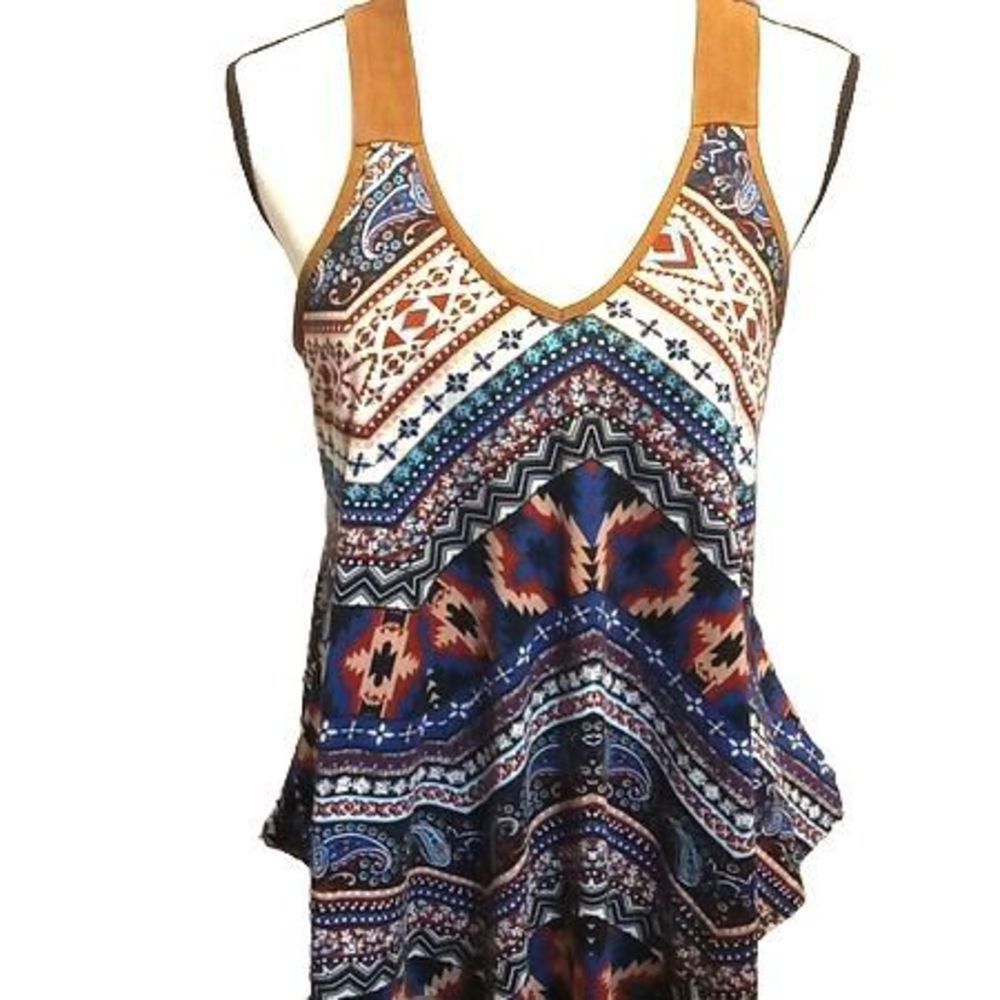 Southwestern Print Blouse Women's Size XL unbranded - Picture 4 of 5